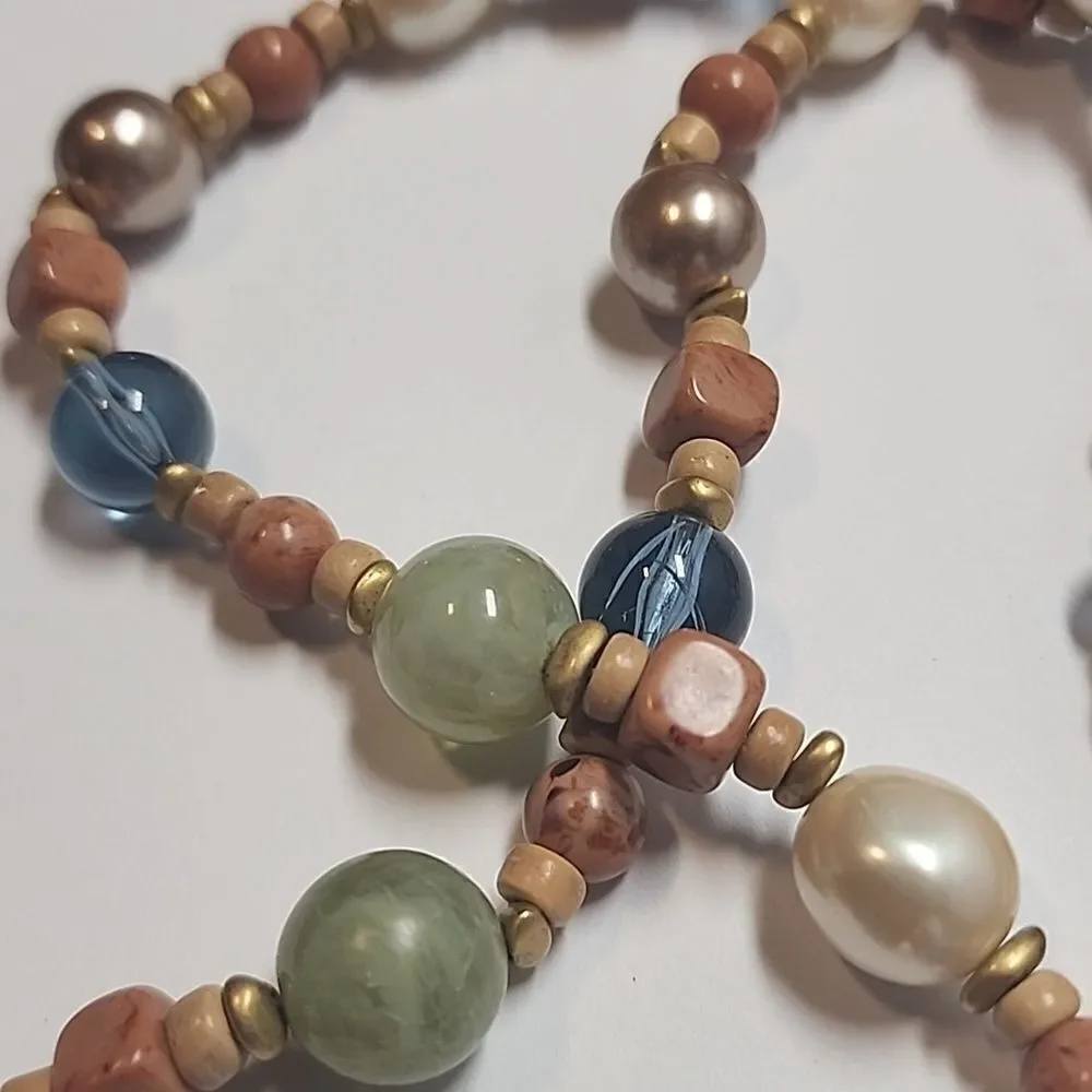 Liz Claiborne Elegant Multicolor Beaded Necklace